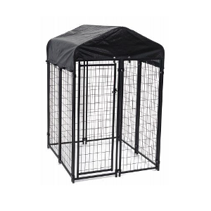 Uptown Pet Kennel, Welded Wire, 4 x 4 x 6-Ft.